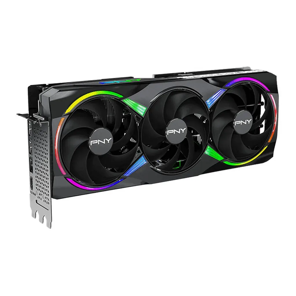 PNY GeForce RTX 5080 ARGB EPIC-X RGB OC Graphics Card, 16GB GDDR7 256-Bit Memory, 2.78 GHz Boost Clock, 30 Gbps Memory Speed, 10752 CUDA Cores, PCI-Ex – Gallery image 3 PNY GeForce RTX 5080 ARGB EPIC-X RGB OC Graphics Card, 16GB GDDR7 256-Bit Memory, 2.78 GHz Boost Clock, 30 Gbps Memory Speed, 10752 CUDA Cores, PCI-Ex – Gallery image 3
