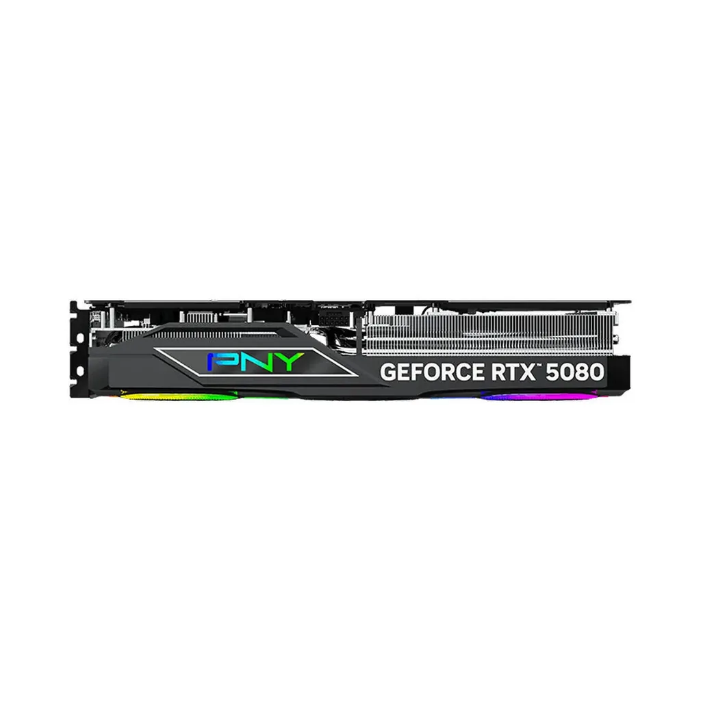 PNY GeForce RTX 5080 ARGB EPIC-X RGB OC Graphics Card, 16GB GDDR7 256-Bit Memory, 2.78 GHz Boost Clock, 30 Gbps Memory Speed, 10752 CUDA Cores, PCI-Ex – Gallery image 6 PNY GeForce RTX 5080 ARGB EPIC-X RGB OC Graphics Card, 16GB GDDR7 256-Bit Memory, 2.78 GHz Boost Clock, 30 Gbps Memory Speed, 10752 CUDA Cores, PCI-Ex – Gallery image 6