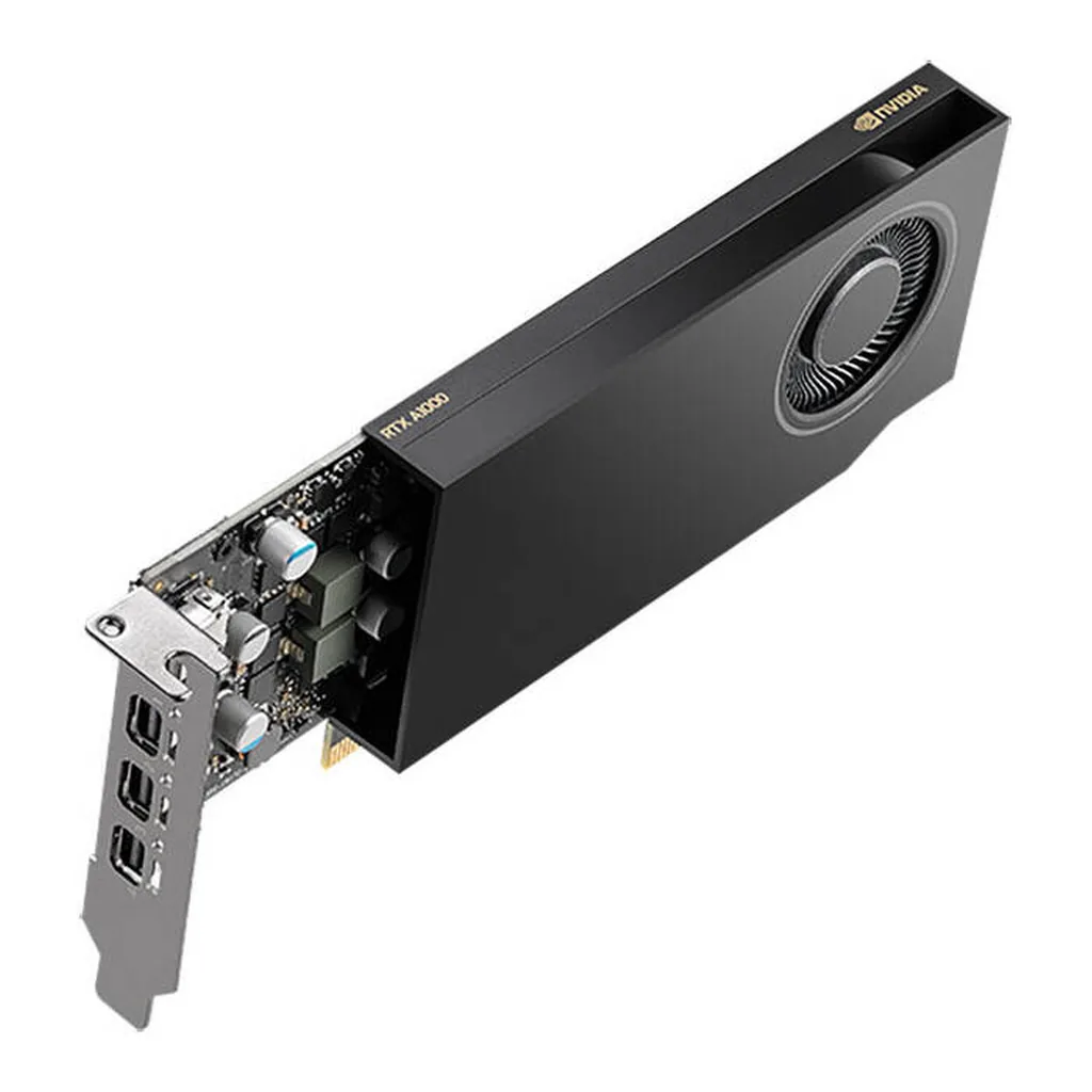 PNY NVIDIA RTX A1000 Graphics Card, 8GB GDDR6 128-Bit Memory, 2304 CUDA Cores, 192 GB/sec Memory Bandwidth, PCI Express 4.0, Black | VCNRTXA1000-SB – Gallery image 1 PNY NVIDIA RTX A1000 Graphics Card, 8GB GDDR6 128-Bit Memory, 2304 CUDA Cores, 192 GB/sec Memory Bandwidth, PCI Express 4.0, Black | VCNRTXA1000-SB – Gallery image 1