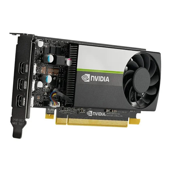 PNY NVIDIA T400 Low-Profile Graphics Card, 4GB of GDDR6 64-bit Memory, 80 GB/s Memory Bandwidth, 384 CUDA Cores, PCIe 3.0 x16, NVIDIA Turing Architect – Main image PNY NVIDIA T400 Low-Profile Graphics Card, 4GB of GDDR6 64-bit Memory, 80 GB/s Memory Bandwidth, 384 CUDA Cores, PCIe 3.0 x16, NVIDIA Turing Architect – Main image