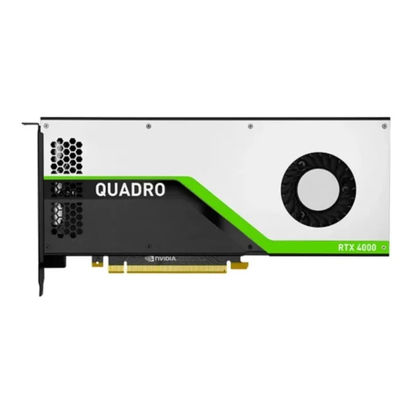 PNY Quadro RTX4000 VGA Graphics Card, 8GB GDDR6 RAM, 256-bit Memory Interface, PCI Express 3.0 x16 Bus Type, 2034 Cuda Cores, 3 x DisplayPort, USB-C | VCQRTX4000-SB – Main image PNY Quadro RTX4000 VGA Graphics Card, 8GB GDDR6 RAM, 256-bit Memory Interface, PCI Express 3.0 x16 Bus Type, 2034 Cuda Cores, 3 x DisplayPort, USB-C | VCQRTX4000-SB – Main image