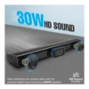 Promate StreamBar-30 30W BassBoost Soundbar, 10W Subwoofer, Bluetooth 5.0, HDMI, Optical & AUX Input, USB MP3/WAV Support, Wireless Audio Speaker with Remote Control, Black | STREAMBAR-30 – Gallery image 3 Promate StreamBar-30 30W BassBoost Soundbar, 10W Subwoofer, Bluetooth 5.0, HDMI, Optical & AUX Input, USB MP3/WAV Support, Wireless Audio Speaker with Remote Control, Black | STREAMBAR-30 – Gallery image 3