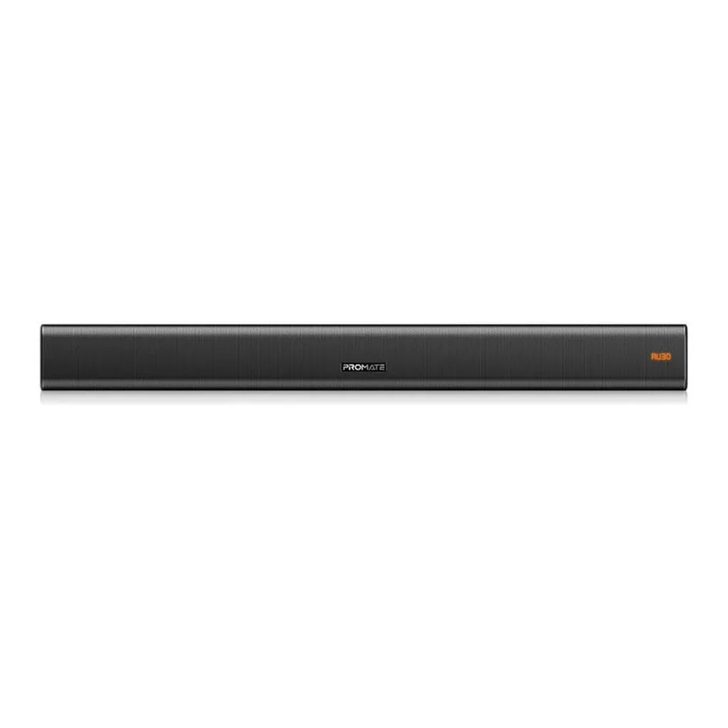 Promate StreamBar-30 30W BassBoost Soundbar, 10W Subwoofer, Bluetooth 5.0, HDMI, Optical & AUX Input, USB MP3/WAV Support, Wireless Audio Speaker with Remote Control, Black | STREAMBAR-30 – Main image Promate StreamBar-30 30W BassBoost Soundbar, 10W Subwoofer, Bluetooth 5.0, HDMI, Optical & AUX Input, USB MP3/WAV Support, Wireless Audio Speaker with Remote Control, Black | STREAMBAR-30 – Main image