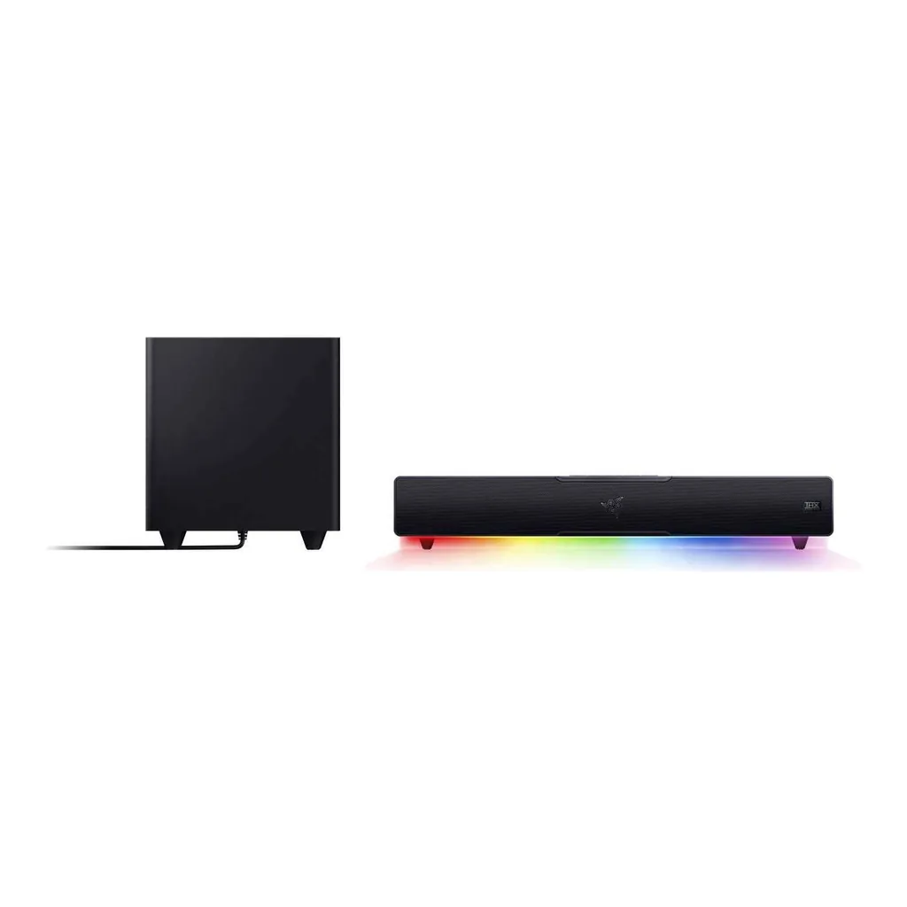 Razer Leviathan V2 PC Gaming Soundbar with Subwoofer, THX Spatial Audio, Compact Desktop Form Factor, 45 Hz-20 kHz Frequency Response, Bluetooth 5.2, USB Audio Input, Black | RZ05-03920100-R3G1 – Gallery image 4 Razer Leviathan V2 PC Gaming Soundbar with Subwoofer, THX Spatial Audio, Compact Desktop Form Factor, 45 Hz-20 kHz Frequency Response, Bluetooth 5.2, USB Audio Input, Black | RZ05-03920100-R3G1 – Gallery image 4