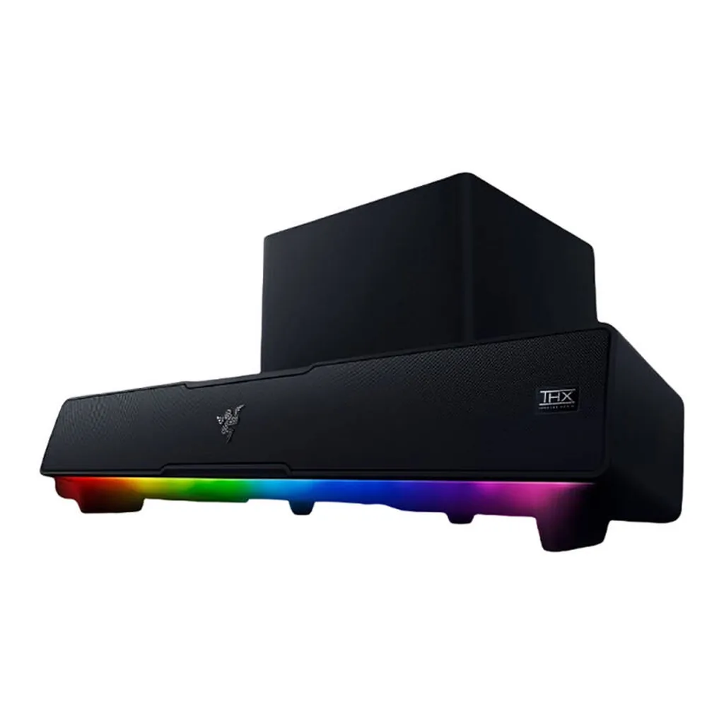 Razer Leviathan V2 PC Gaming Soundbar with Subwoofer, THX Spatial Audio, Compact Desktop Form Factor, 45 Hz-20 kHz Frequency Response, Bluetooth 5.2, USB Audio Input, Black | RZ05-03920100-R3G1 – Main image Razer Leviathan V2 PC Gaming Soundbar with Subwoofer, THX Spatial Audio, Compact Desktop Form Factor, 45 Hz-20 kHz Frequency Response, Bluetooth 5.2, USB Audio Input, Black | RZ05-03920100-R3G1 – Main image