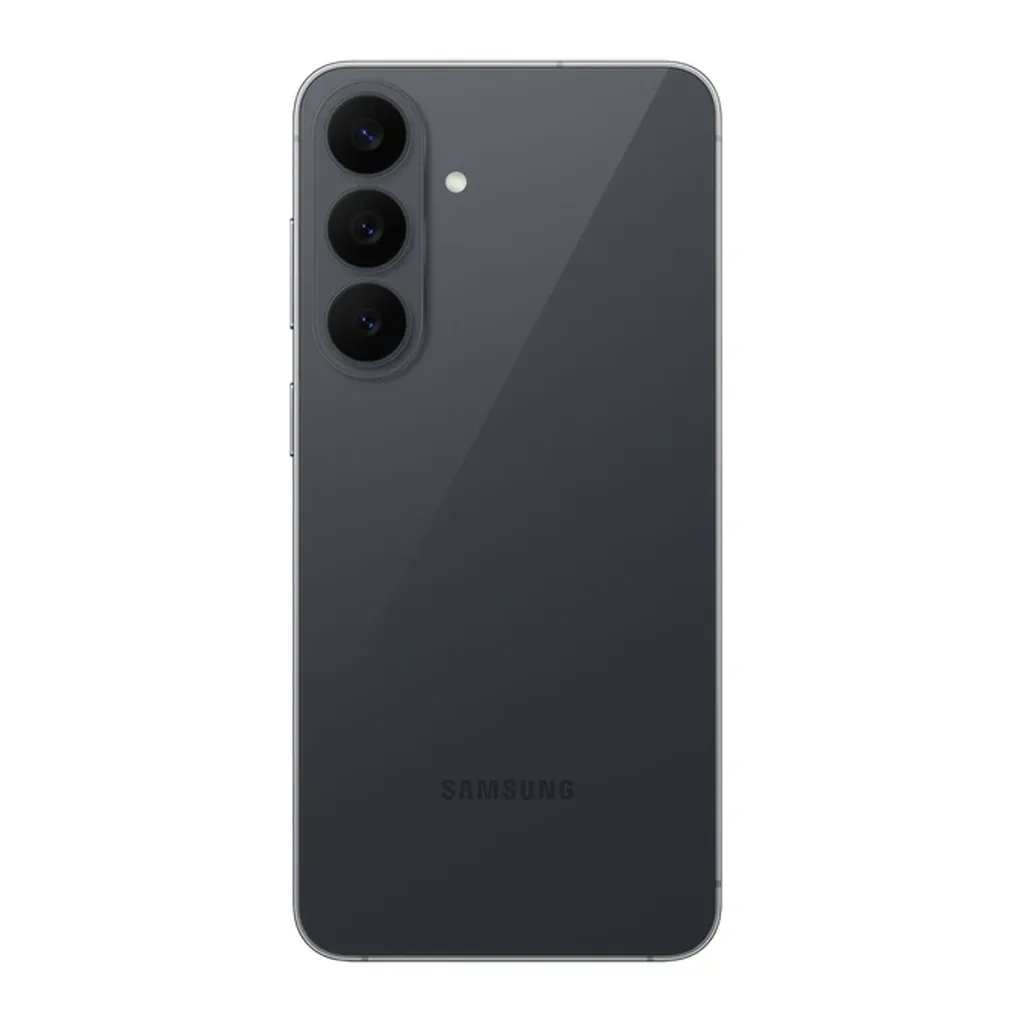 Samsung Galaxy S26 FE Graphite — rear view Samsung Galaxy S26 FE Graphite — rear view