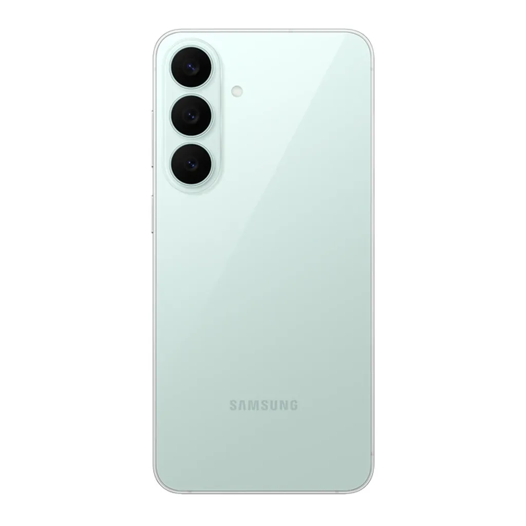Samsung Galaxy S26 FE Pistachio — rear view Samsung Galaxy S26 FE Pistachio — rear view