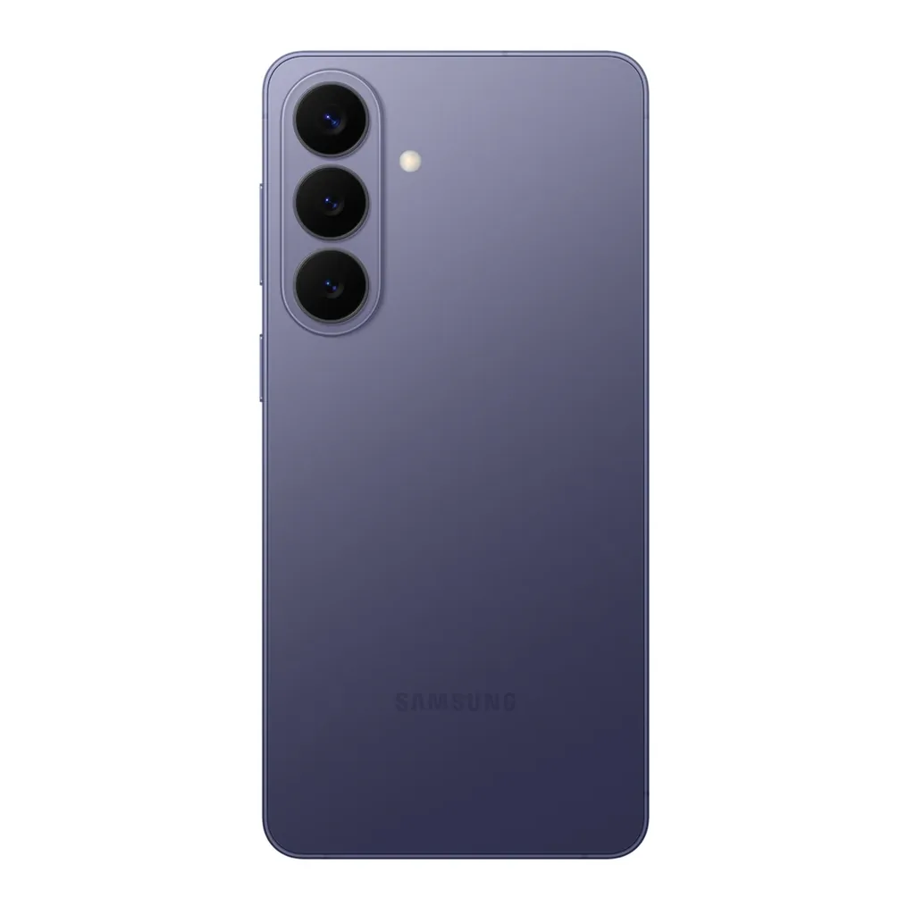 Samsung Galaxy S26+ Cobalt Violet — rear view Samsung Galaxy S26+ Cobalt Violet — rear view