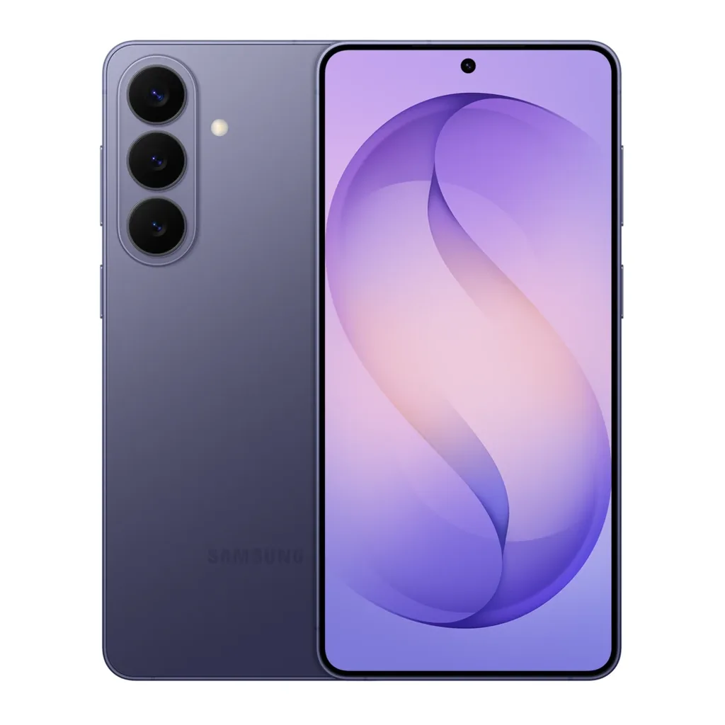 Samsung Galaxy S26+ Cobalt Violet — front and rear Samsung Galaxy S26+ Cobalt Violet — front and rear