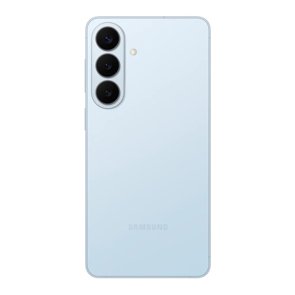 Samsung Galaxy S26+ Sky Blue — rear view Samsung Galaxy S26+ Sky Blue — rear view