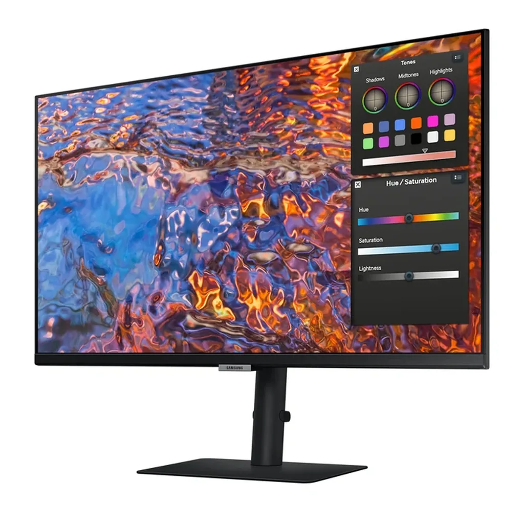 Samsung LS27B804PXNXGO — product view 3 Samsung LS27B804PXNXGO monitor — 27" ViewFinity S8 S80PB 4K UHD IPS Monitor R-perspective2 Black
