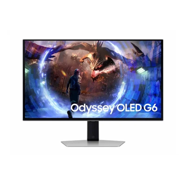 Samsung LS27DG602SNXZA — product view 1 Samsung LS27DG602SNXZA monitor — Odyssey OLED G6 G60SD QHD 360Hz Gaming Monitor Silver