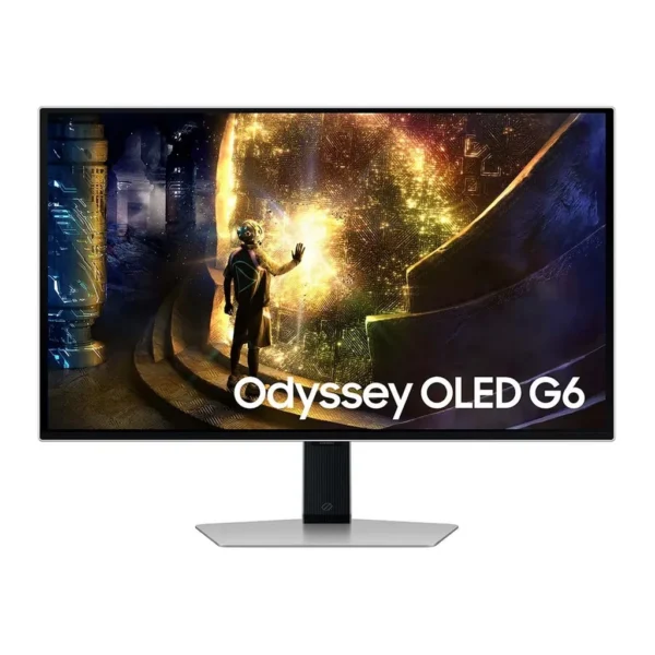 Samsung LS27DG610SNXZA — product view 1 Samsung LS27DG610SNXZA monitor — Odyssey OLED G6 G61SD QHD Silver
