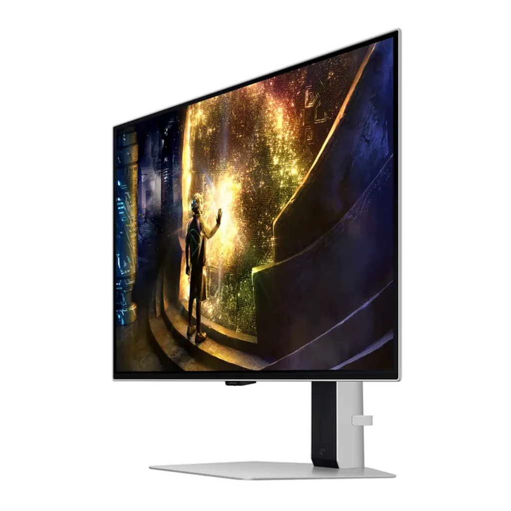 Samsung LS27DG610SNXZA — product view 4 Samsung LS27DG610SNXZA monitor — Odyssey OLED G6 G61SD QHD Silver