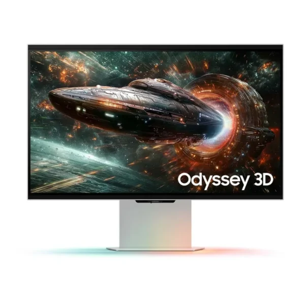 Samsung LS27FG900XNXZA — product view 1 Samsung LS27FG900XNXZA monitor — Odyssey 3D G90XF 4K 165Hz Gaming Monitor Silver