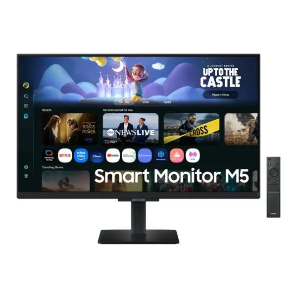 Samsung LS27FM502ENXZA — product view 1 Samsung LS27FM502ENXZA monitor — Smart Monitor M5 M50F FHD (Black) Front Black