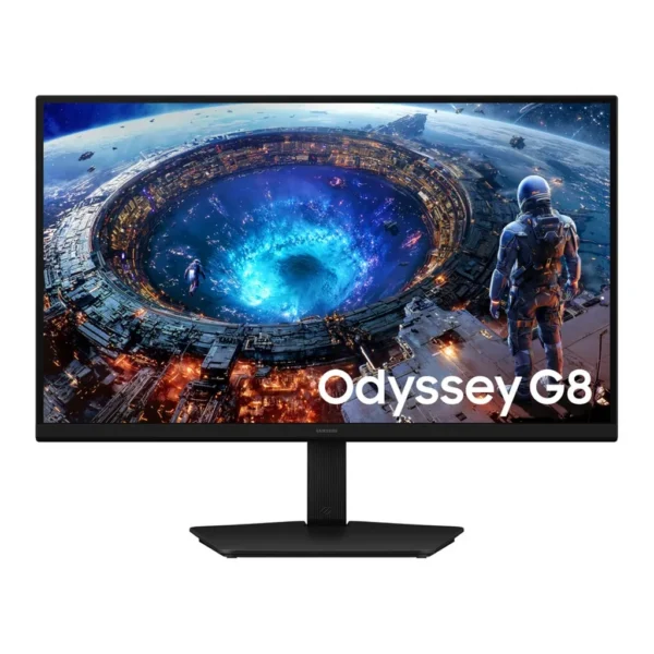 Samsung LS27HG802EFXZA — product view 1 Samsung LS27HG802EFXZA monitor — Odyssey G8 G80HF 5K 180Hz / QHD 360Hz Gaming Monitor Front Black