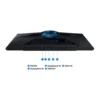 Samsung LS32DG302ENXZA — product view 4 Samsung LS32DG302ENXZA monitor — 32 Inch Odyssey G3 G30D Black