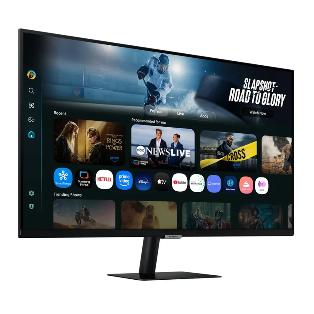Samsung LS32FM702UNXZA — product view 10 Samsung LS32FM702UNXZA monitor — l-perspective Black