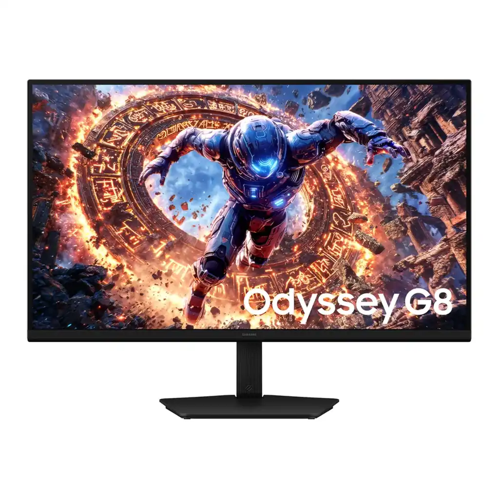 Samsung LS32HG802ESXZA — product view 1 Samsung LS32HG802ESXZA monitor — Odyssey G8 G80HS 6K 165Hz 3K 330Hz Gaming Monitor Front Black