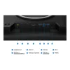 Samsung LS32HG802ESXZA — product view 7 Samsung LS32HG802ESXZA monitor — Odyssey G8 G80HS 6K 165Hz 3K 330Hz Gaming Monitor Detail-Connectivity Black