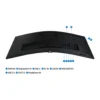 Samsung LS34C650UANXGO — product view 15 Samsung LS34C650UANXGO monitor — ViewFinity S6 S65UC Ultra WQHD USB-C Monitor Black
