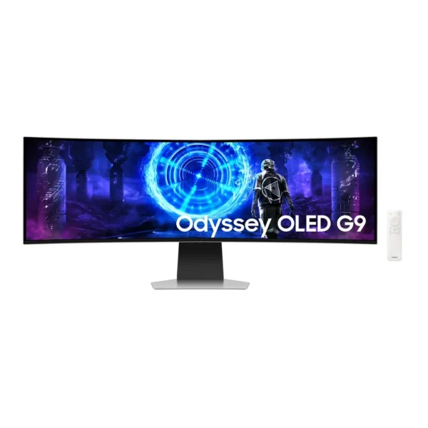 Samsung LS49DG956SNXGO — product view 1 Samsung LS49DG956SNXGO monitor — Odyssey OLED G9 G95SD DQHD Silver