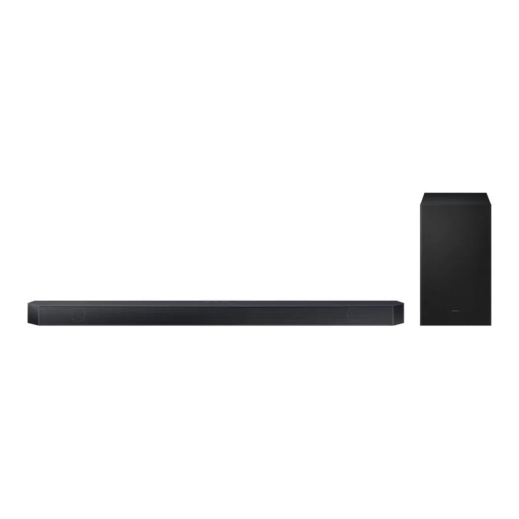 SAMSUNG Q-Series Soundbar 3.1.2ch Subwoofer, Wireless Dolby Atmos, Q-Symphony, AI Adaptive Sound, Voice Enhance Mode, Spotify Connect, Chromecast, Black | HW-Q600H – Main image SAMSUNG Q-Series Soundbar 3.1.2ch Subwoofer, Wireless Dolby Atmos, Q-Symphony, AI Adaptive Sound, Voice Enhance Mode, Spotify Connect, Chromecast, Black | HW-Q600H – Main image