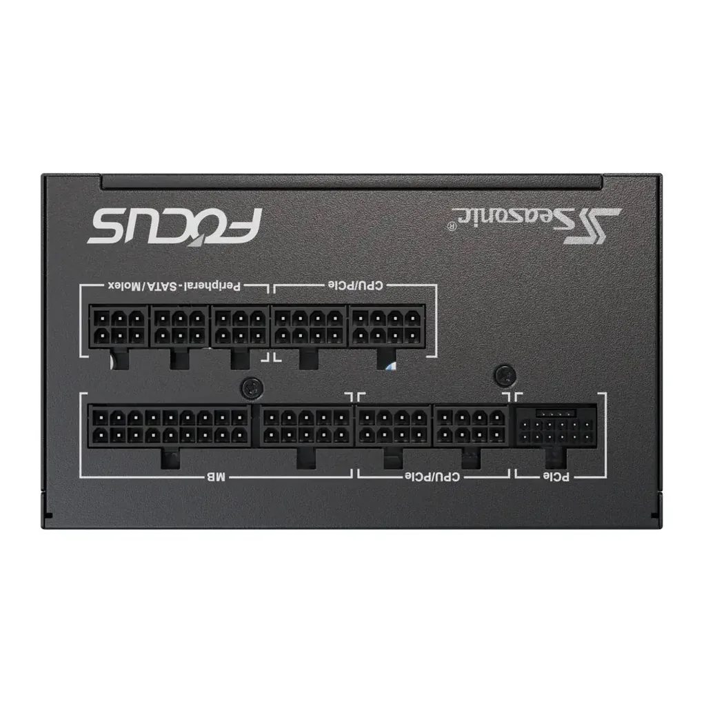 Seasonic FOCUS GX ATX 3.1 Fully Modular Power Supply, 750W Power, 80 PLUS Gold Efficiency, 135mm Fluid Dynamic Bearing Type, ATX/EPS Form Factor, Black | SRP-FGX751-A5A32SF – Gallery image 4 Seasonic FOCUS GX ATX 3.1 Fully Modular Power Supply, 750W Power, 80 PLUS Gold Efficiency, 135mm Fluid Dynamic Bearing Type, ATX/EPS Form Factor, Black | SRP-FGX751-A5A32SF – Gallery image 4