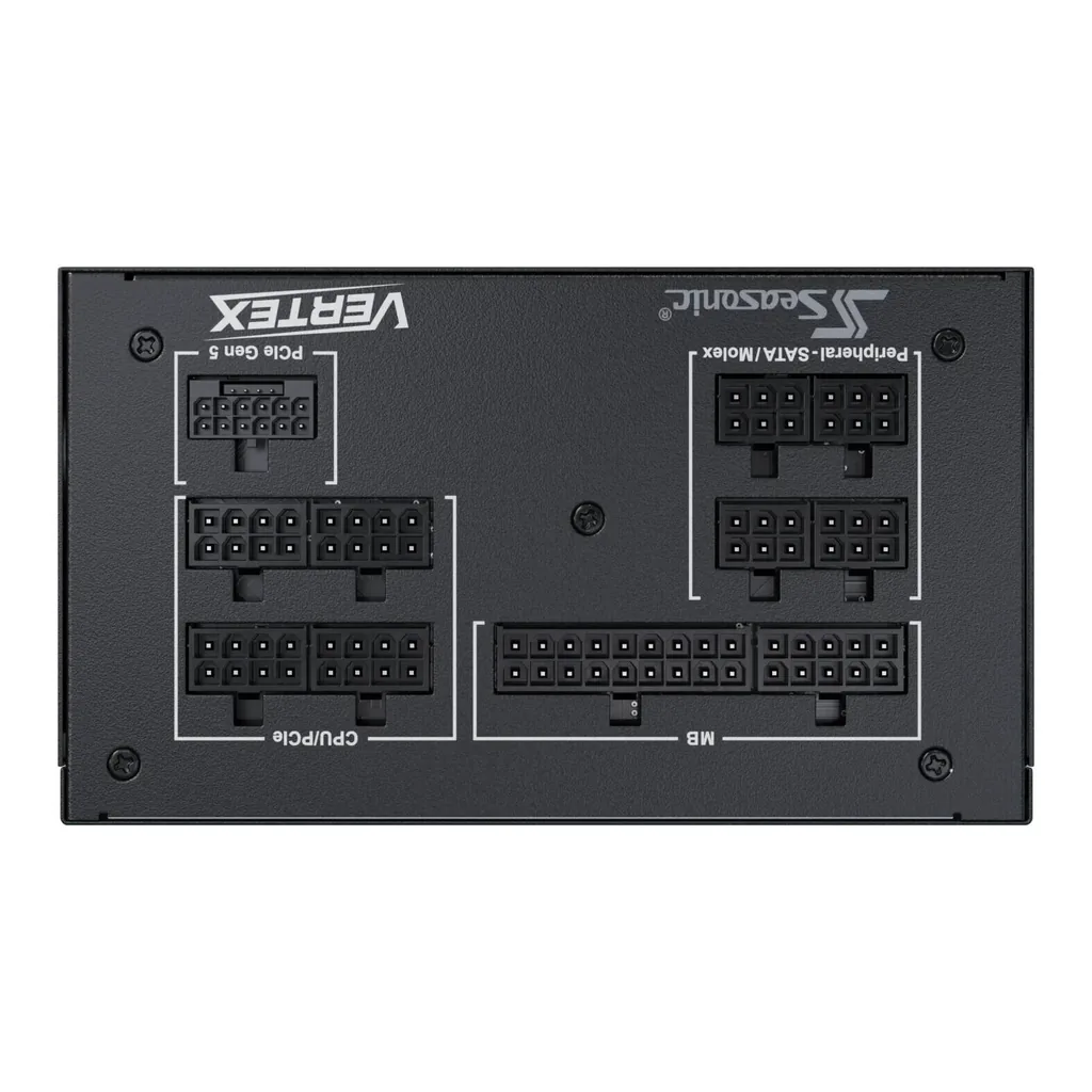 Seasonic VERTEX GX ATX 3.1 Fully Modular Power Supply, 750W Power, 80 PLUS Gold Efficiency, 135mm Fluid Dynamic Bearing Type, ATX/EPS Form Factor, Black | VERTEX GX – Gallery image 4 Seasonic VERTEX GX ATX 3.1 Fully Modular Power Supply, 750W Power, 80 PLUS Gold Efficiency, 135mm Fluid Dynamic Bearing Type, ATX/EPS Form Factor, Black | VERTEX GX – Gallery image 4