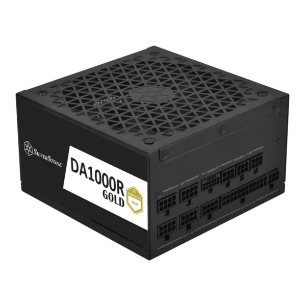 Silverstone DA1000R Fully Modular ATX Power Supply, Cybenetics Gold, 1000W Max Output Power, Gen5 12VHPWR PCIe Connector, 135mm Silent FDB Fan, Active PFC, Black | SST-DA1000R-GM – Main image Silverstone DA1000R Fully Modular ATX Power Supply, Cybenetics Gold, 1000W Max Output Power, Gen5 12VHPWR PCIe Connector, 135mm Silent FDB Fan, Active PFC, Black | SST-DA1000R-GM – Main image
