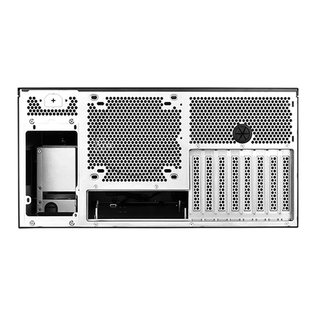 SilverStone RM51 5U Rackmount Server Chassis, SSI-EEB Support, 360mm Liquid Cooling, 8 PCI Slots, Black | SST-RM51 – Gallery image 3 SilverStone RM51 5U Rackmount Server Chassis, SSI-EEB Support, 360mm Liquid Cooling, 8 PCI Slots, Black | SST-RM51 – Gallery image 3