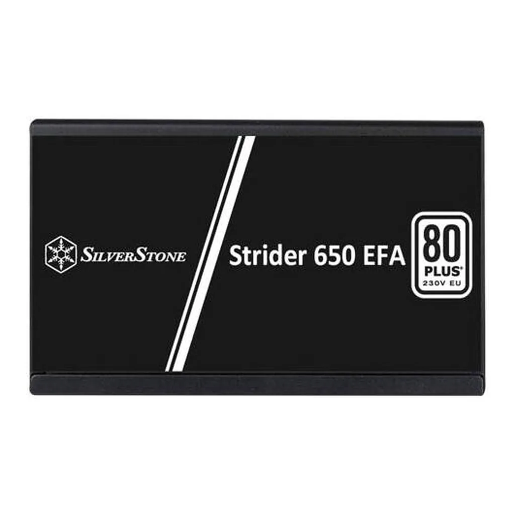 SilverStone Strider 650 EFA Non Modular Power Supply, 650W Power, 80 Plus Efficiency, Active PFC, 120mm Silent Fan, ATX (PS2) Form, 18 dBA Noise Level, 100,000 Hours MTBF, Black | SST-ST650-EFA – Gallery image 4 SilverStone Strider 650 EFA Non Modular Power Supply, 650W Power, 80 Plus Efficiency, Active PFC, 120mm Silent Fan, ATX (PS2) Form, 18 dBA Noise Level, 100,000 Hours MTBF, Black | SST-ST650-EFA – Gallery image 4