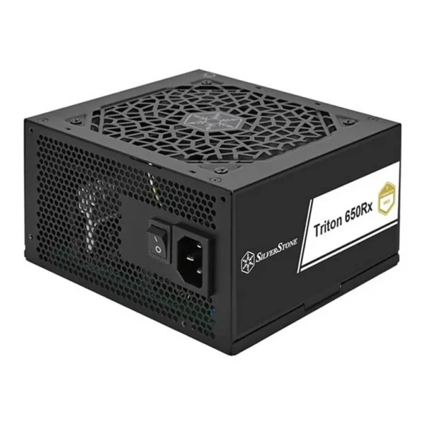 SilverStone Triton 650Rx Non-Modular Power Supply, 650W Power, Cybenetics Gold Certified, Silent 120mm ICB Fan, Active PFC, ATX 12V 3.1 Compatible, Black | SST-TR650R-GF – Main image SilverStone Triton 650Rx Non-Modular Power Supply, 650W Power, Cybenetics Gold Certified, Silent 120mm ICB Fan, Active PFC, ATX 12V 3.1 Compatible, Black | SST-TR650R-GF – Main image