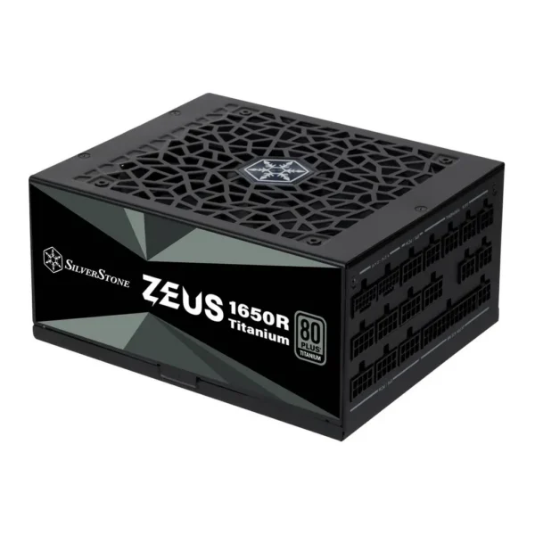 SilverStone ZEUS 1650R Fully Modular Power Supply, 1650W Power, 80 PLUS Titanium Efficiency, Silent 135mm FDB Fan, Active PFC, All Japanese Electrolytic Capacitors, Black | SST-ZU1650R-TM – Main image SilverStone ZEUS 1650R Fully Modular Power Supply, 1650W Power, 80 PLUS Titanium Efficiency, Silent 135mm FDB Fan, Active PFC, All Japanese Electrolytic Capacitors, Black | SST-ZU1650R-TM – Main image