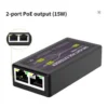 SMLIGHT PoE Extender Adapter, Dual Port Power Over Ethernet Splitter & 100m Network Extension for IP Cameras, Access Points and PoE Devices, Passive Fanless Plug & Play Design, Black | PoE-Ext – Gallery image 2 SMLIGHT PoE Extender Adapter, Dual Port Power Over Ethernet Splitter & 100m Network Extension for IP Cameras, Access Points and PoE Devices, Passive Fanless Plug & Play Design, Black | PoE-Ext – Gallery image 2