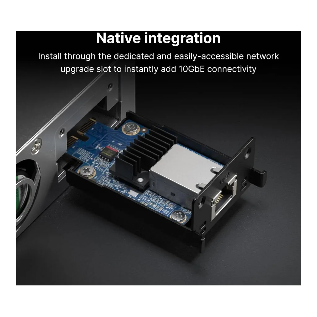 Synology E10G22-T1-Mini RJ45 10G Ethernet Module, Up to 10 Gb/s Throughput, PCIe 3.0 x2 Host Interface, Support for 5/2.5/1Gbps Networks | E10G22-T1-MINI – Gallery image 4 Synology E10G22-T1-Mini RJ45 10G Ethernet Module, Up to 10 Gb/s Throughput, PCIe 3.0 x2 Host Interface, Support for 5/2.5/1Gbps Networks | E10G22-T1-MINI – Gallery image 4