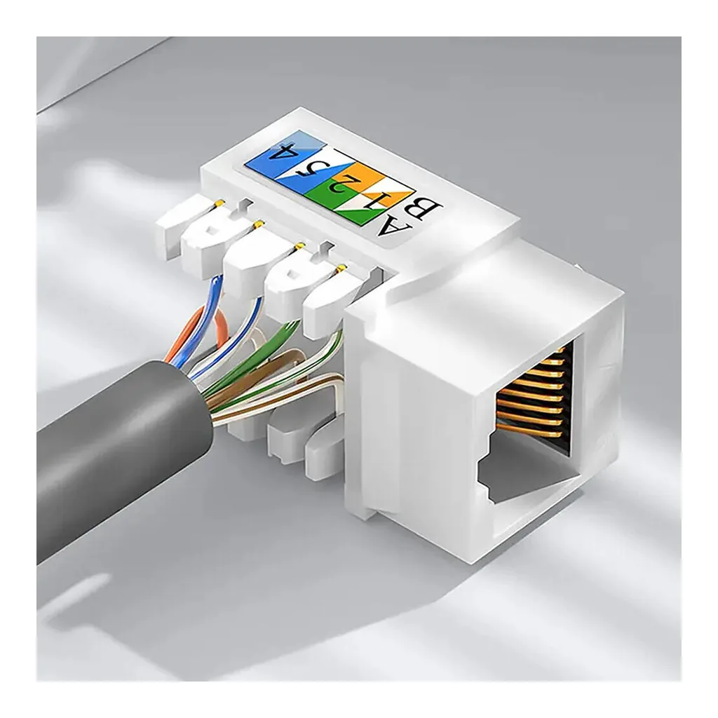 Taradhin CAT6 UTP RJ45 Keystone Jack, 250MHz High-Performance Rated, Easy Punch-Down Installation , Faster & More Reliable Network Connections, Durable 50-Micron Gold Plated Contacts | TC-C6KS01 – Gallery image 3 Taradhin CAT6 UTP RJ45 Keystone Jack, 250MHz High-Performance Rated, Easy Punch-Down Installation , Faster & More Reliable Network Connections, Durable 50-Micron Gold Plated Contacts | TC-C6KS01 – Gallery image 3