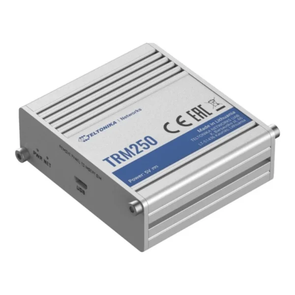 Teltonika Industrial Cellular Modem with multiple LPWAN Connectivity Options, Mini SIM Slot | TRM250 – Main image Teltonika Industrial Cellular Modem with multiple LPWAN Connectivity Options, Mini SIM Slot | TRM250 – Main image