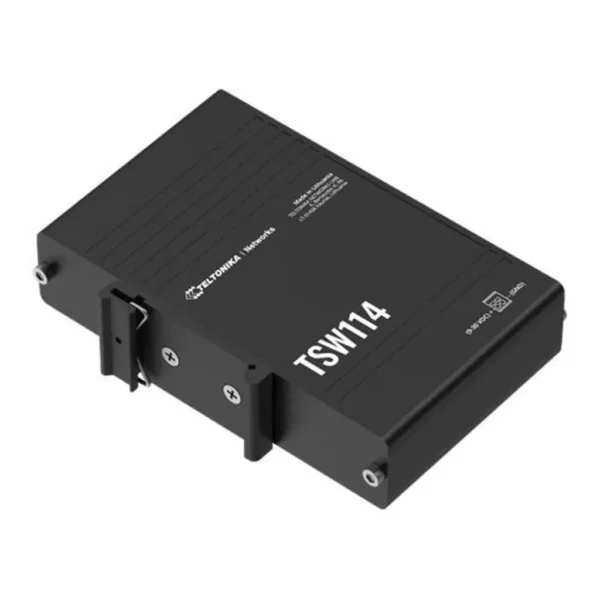 Teltonika TSW114 Gigabit DIN-Rail Switch – Main image Teltonika TSW114 Gigabit DIN-Rail Switch – Main image
