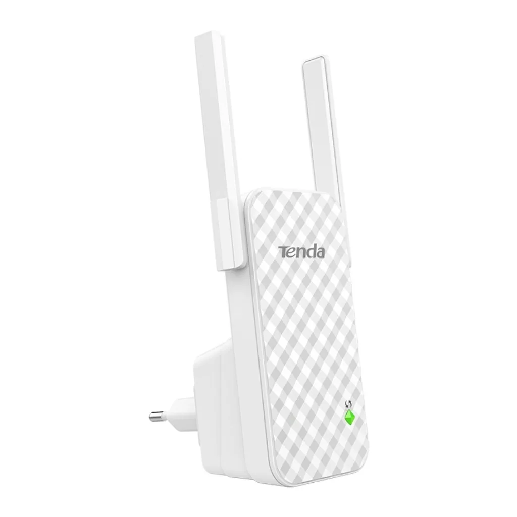 Tenda A9 N300 WiFi Range Extender 2 External Antennas, One Button Extension, Smart Signal LED, Universal Compatibility | A9 – Main image Tenda A9 N300 WiFi Range Extender 2 External Antennas, One Button Extension, Smart Signal LED, Universal Compatibility | A9 – Main image