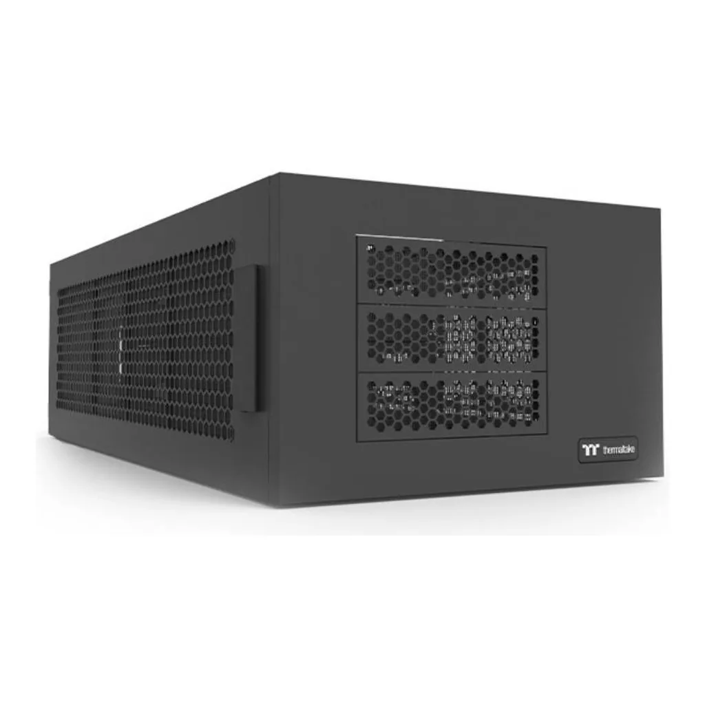 Thermaltake AX100 Pedestal PC Case Expansion Module, Up to 560mm Radiator Support, 8x 120mm or 140mm Fans, 8x 3.5 Inches or 2.5 Inches Drives, Black | CA-11C-00D1NN-00 – Main image Thermaltake AX100 Pedestal PC Case Expansion Module, Up to 560mm Radiator Support, 8x 120mm or 140mm Fans, 8x 3.5 Inches or 2.5 Inches Drives, Black | CA-11C-00D1NN-00 – Main image