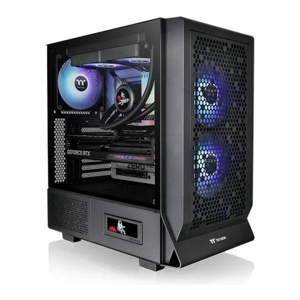 Thermaltake Ceres 330 TG ARGB Mid Tower Chassis, 2x Pre-Installed CT140 aRGB Fans & 1x CT140 Fan, 4mm Tempered Glass Panel, Up to 360mm Radiator & 7 Fans, Removable Filters, Black | CA-1Y2-00M1WN-01 – Main image Thermaltake Ceres 330 TG ARGB Mid Tower Chassis, 2x Pre-Installed CT140 aRGB Fans & 1x CT140 Fan, 4mm Tempered Glass Panel, Up to 360mm Radiator & 7 Fans, Removable Filters, Black | CA-1Y2-00M1WN-01 – Main image