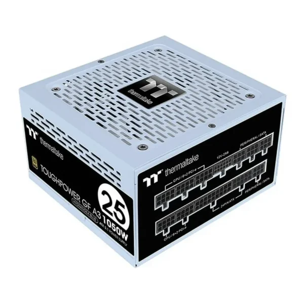 Thermaltake Toughpower GF A3 1050W Premium Edition 80 Plus Gold Certified Power Supply, PCIe Gen 5.1 Ready, Japanese Main Capacitor, Active PFC, 120mm FDB Fan, Hydrangea Blue | PS-TPD-1050FNFAGK-B – Main image Thermaltake Toughpower GF A3 1050W Premium Edition 80 Plus Gold Certified Power Supply, PCIe Gen 5.1 Ready, Japanese Main Capacitor, Active PFC, 120mm FDB Fan, Hydrangea Blue | PS-TPD-1050FNFAGK-B – Main image