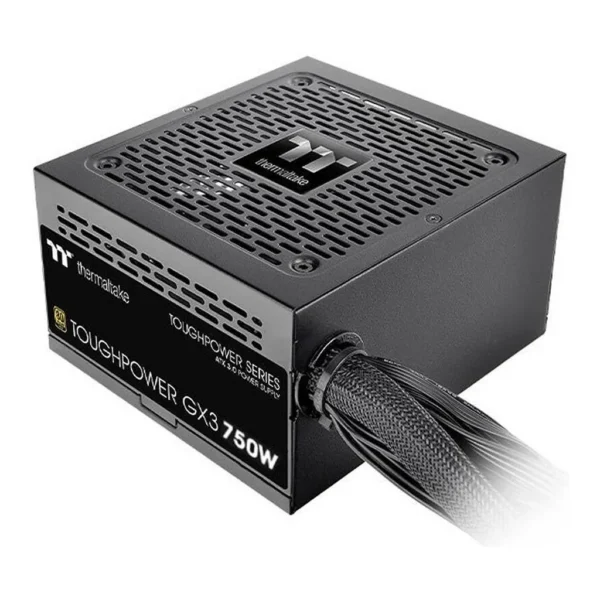 Thermaltake Toughpower GX3 Non-Modular Power Supply, 750W Power, Gold Plus Efficiency, 120mm Fluid Dynamic Bearing Fan, PCIe Gen 5.0 Ready, Black | PS-TPD-0750NNFAGK-C – Main image Thermaltake Toughpower GX3 Non-Modular Power Supply, 750W Power, Gold Plus Efficiency, 120mm Fluid Dynamic Bearing Fan, PCIe Gen 5.0 Ready, Black | PS-TPD-0750NNFAGK-C – Main image