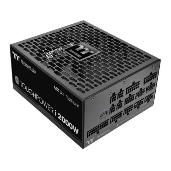 Thermaltake Toughpower i2000W Fully Modular Power Supply, 2000W Power, 80 PLUS Platinum Efficiency, Active PFC, 140mm Hydraulic Bearing Fan, ATX 3.1 Ready, Black | PS-TPI-2000FNFDPK-1 – Main image Thermaltake Toughpower i2000W Fully Modular Power Supply, 2000W Power, 80 PLUS Platinum Efficiency, Active PFC, 140mm Hydraulic Bearing Fan, ATX 3.1 Ready, Black | PS-TPI-2000FNFDPK-1 – Main image