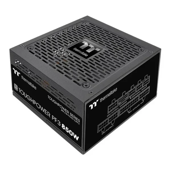 Thermaltake Toughpower PF3 Platinum Full Modular Power Supply, 850W Output Capacity, Compact Design, PCIe Gen 5.0 Ready, Active PFC, Black | PS-TPD-0850FNFAPK-3 – Main image Thermaltake Toughpower PF3 Platinum Full Modular Power Supply, 850W Output Capacity, Compact Design, PCIe Gen 5.0 Ready, Active PFC, Black | PS-TPD-0850FNFAPK-3 – Main image