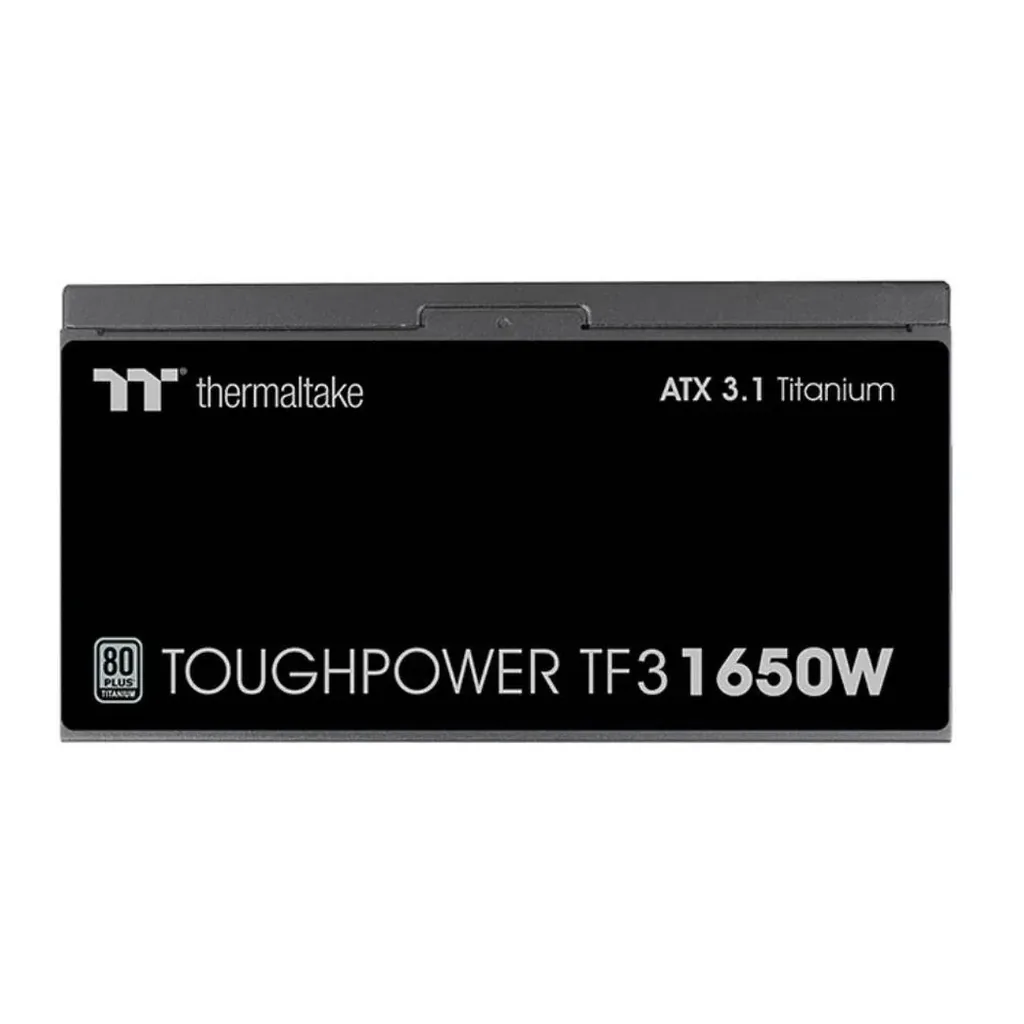 Thermaltake TOUGHPOWER TF3 1650W Fully Modular Power Supply, 1650W Power, 80 PLUS Titanium Efficiency, Active PFC, 120mm Hydraulic Bearing Fan ATX 3.1 Ready, Black | PS-TPD-1650FNFATK-1 – Gallery image 5 Thermaltake TOUGHPOWER TF3 1650W Fully Modular Power Supply, 1650W Power, 80 PLUS Titanium Efficiency, Active PFC, 120mm Hydraulic Bearing Fan ATX 3.1 Ready, Black | PS-TPD-1650FNFATK-1 – Gallery image 5