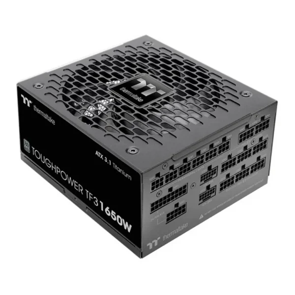 Thermaltake TOUGHPOWER TF3 1650W Fully Modular Power Supply, 1650W Power, 80 PLUS Titanium Efficiency, Active PFC, 120mm Hydraulic Bearing Fan ATX 3.1 Ready, Black | PS-TPD-1650FNFATK-1 – Main image Thermaltake TOUGHPOWER TF3 1650W Fully Modular Power Supply, 1650W Power, 80 PLUS Titanium Efficiency, Active PFC, 120mm Hydraulic Bearing Fan ATX 3.1 Ready, Black | PS-TPD-1650FNFATK-1 – Main image