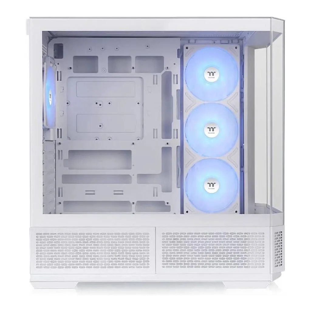 Thermaltake View 370 TG ARGB Mid Tower Chassis, ATX Tempered Glass Gaming PC Case, Snow | CA-11N-00M6WN-00 – Gallery image 1 Thermaltake View 370 TG ARGB Mid Tower Chassis, ATX Tempered Glass Gaming PC Case, Snow | CA-11N-00M6WN-00 – Gallery image 1